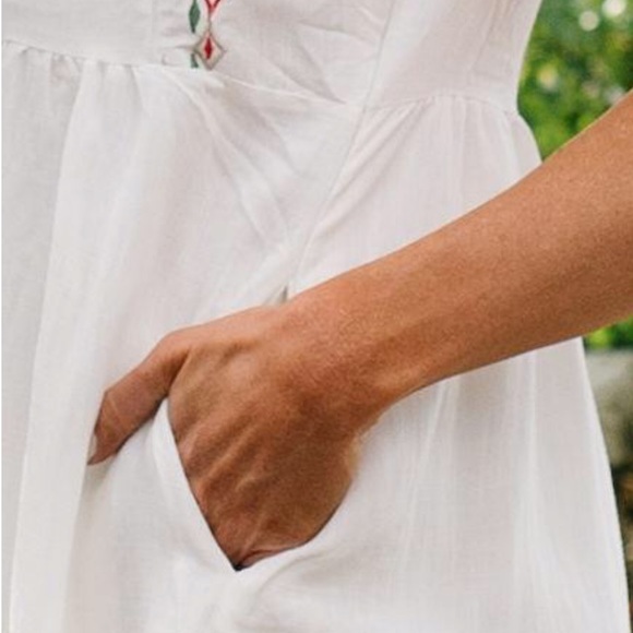 Ivory Embroidered Dress - Picture 5 of 6